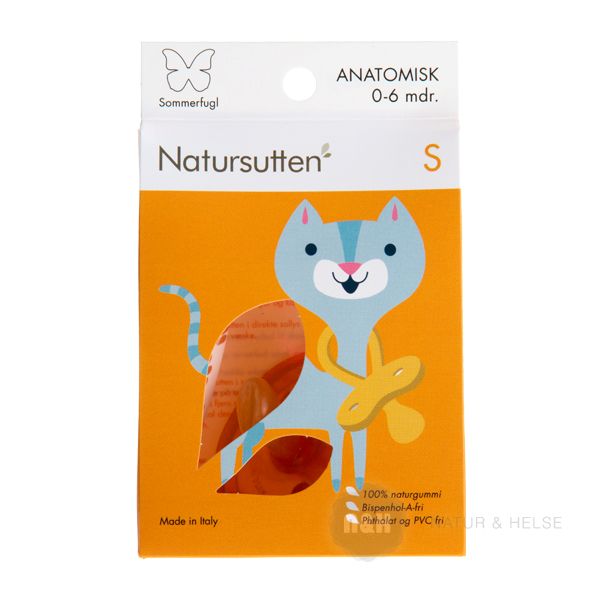 Natursutten Sommerfugl Anatomisk S 0-6 mdr.